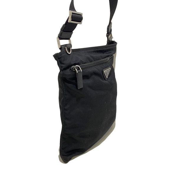 Prada Leather Black Shoulder Crossbody Bag Nylon - Picture 1 of 9